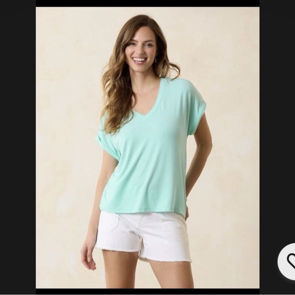 Tommy Bahama Size Large Kauai Jersey T-Shirt, Aquarius - Picture 2 of 7